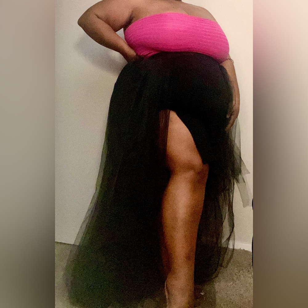 Sparkly Plus Size Adjustable High - Low TuTu Skirt Size SM- 4X Varying Colors
